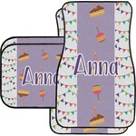 Happy Birthday Car Floor Mats Set - 2 Front & 2 Back (Personalized)