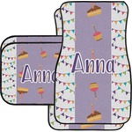 Happy Birthday Car Floor Mats Set - 2 Front & 2 Back (Personalized)