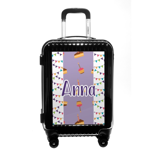 Custom Happy Birthday Carry On Hard Shell Suitcase (Personalized)