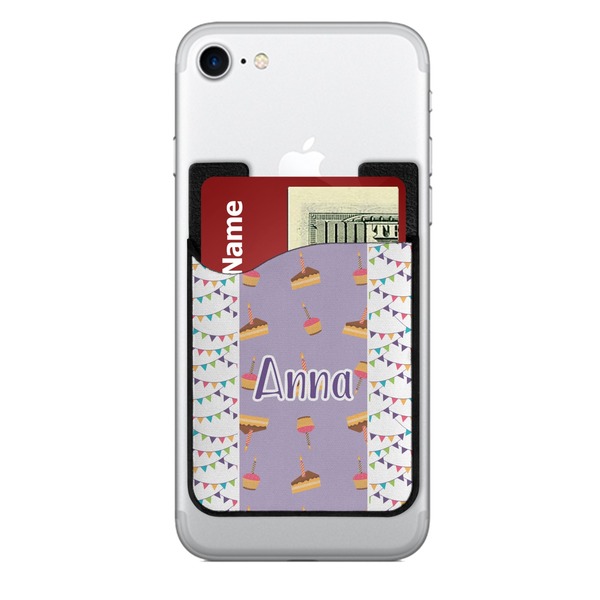 Custom Happy Birthday 2-in-1 Cell Phone Credit Card Holder & Screen Cleaner (Personalized)