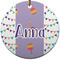 Happy Birthday Round Ceramic Ornament w/ Name or Text