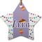 Happy Birthday Star Ceramic Ornament w/ Name or Text