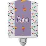 Happy Birthday Ceramic Night Light (Personalized)