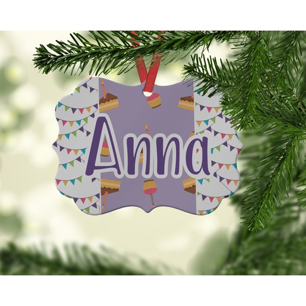 Happy Birthday Christmas Ornament (On Tree)