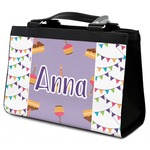 Happy Birthday Classic Tote Purse w/ Leather Trim w/ Name or Text