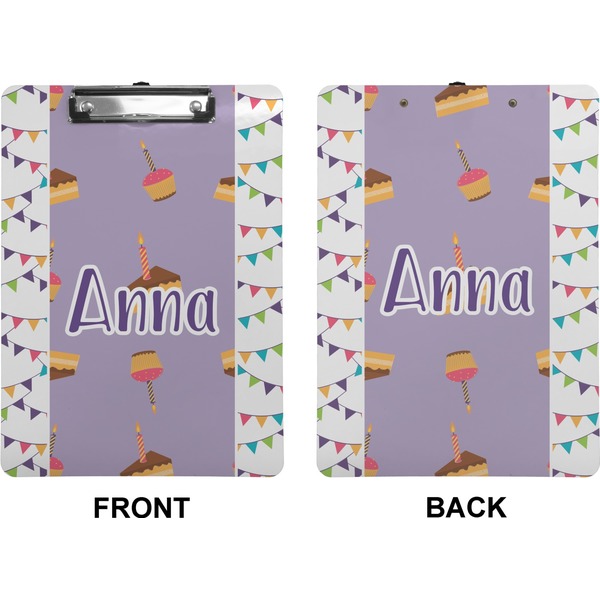 Happy Birthday Clipboard (Letter) (Front + Back)