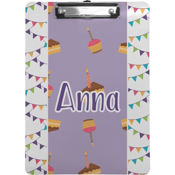 Custom Happy Birthday Clipboard (Letter Size) (Personalized)