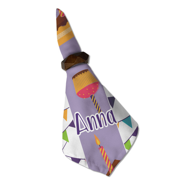 Happy Birthday Cloth Napkins - Personalized Dinner (Folded in Ring) (MAIN)