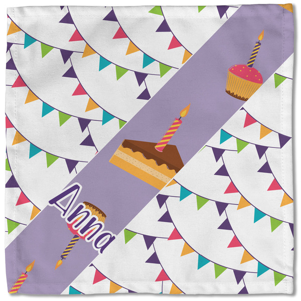 Happy Birthday Cloth Napkins - Personalized Lunch (Single Full Open)