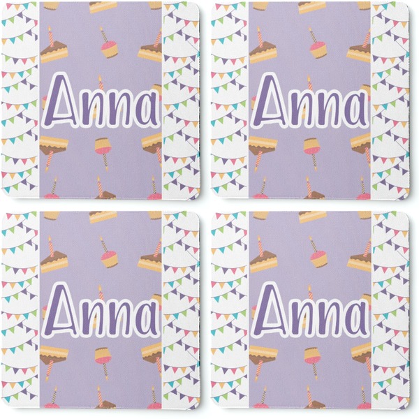 Happy Birthday Coaster Rubber Back - Apvl