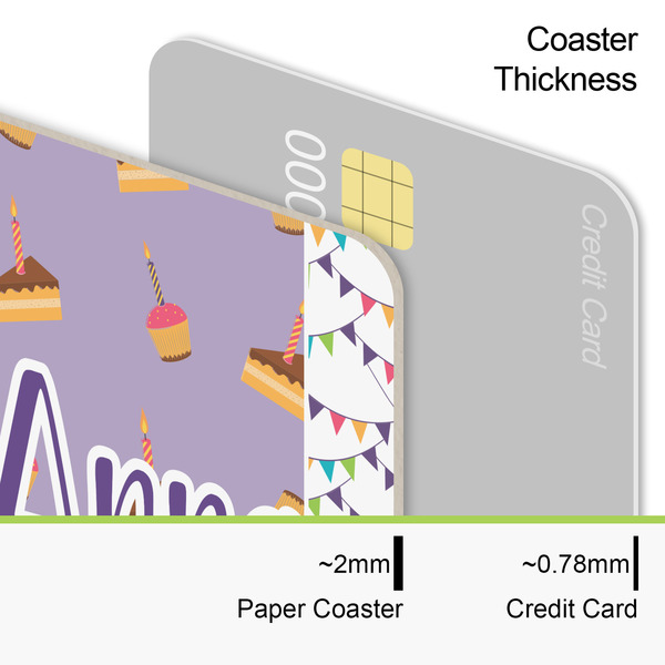 Happy Birthday Coaster Thickness