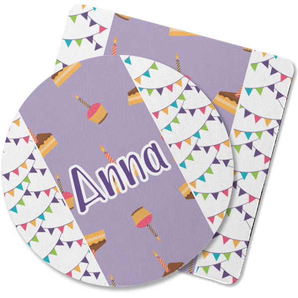 Custom Happy Birthday Rubber Backed Coaster (Personalized)