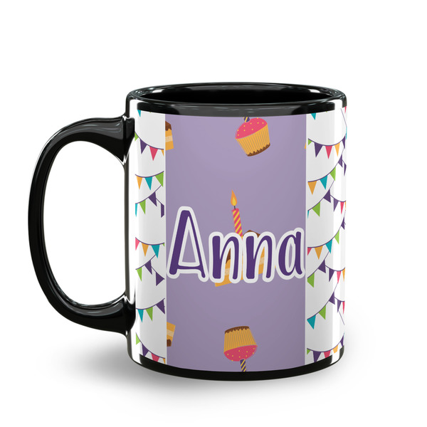 Happy Birthday Coffee Mug - 11 oz - Black