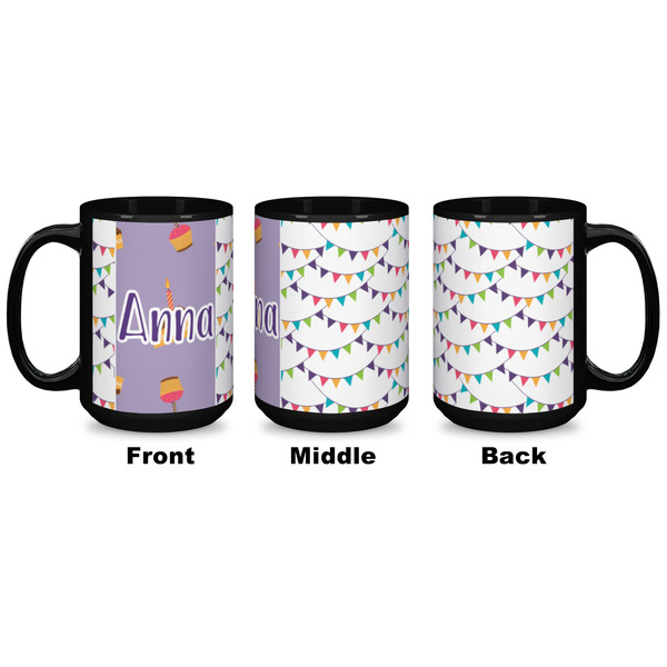 Happy Birthday Coffee Mug - 15 oz - Black APPROVAL