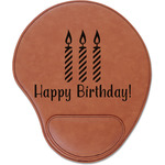 Happy Birthday Leatherette Mouse Pad with Wrist Support (Personalized)