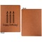 Happy Birthday Cognac Leatherette Portfolios with Notepad - Small - Single Sided- Apvl
