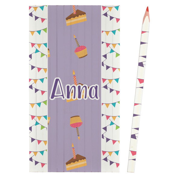 Happy Birthday Colored Pencils - Front View