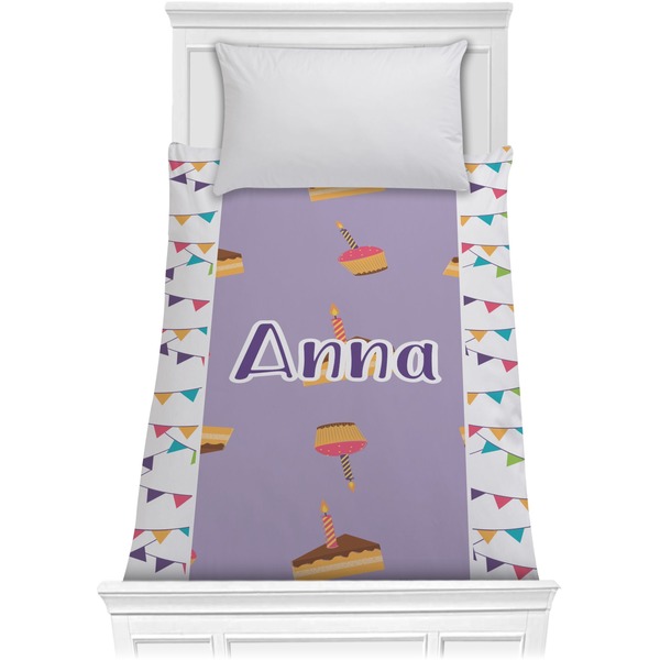 Custom Happy Birthday Comforter - Twin XL (Personalized)