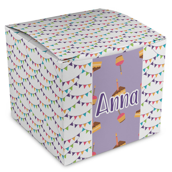 Custom Happy Birthday Cube Favor Gift Boxes (Personalized)