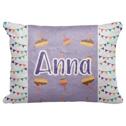 Happy Birthday Decorative Baby Pillowcase - 16"x12" (Personalized)