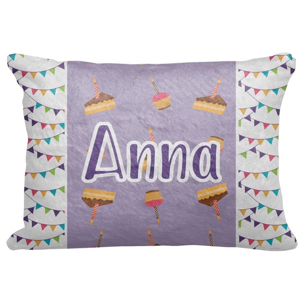 Custom Happy Birthday Decorative Baby Pillowcase - 16"x12" (Personalized)