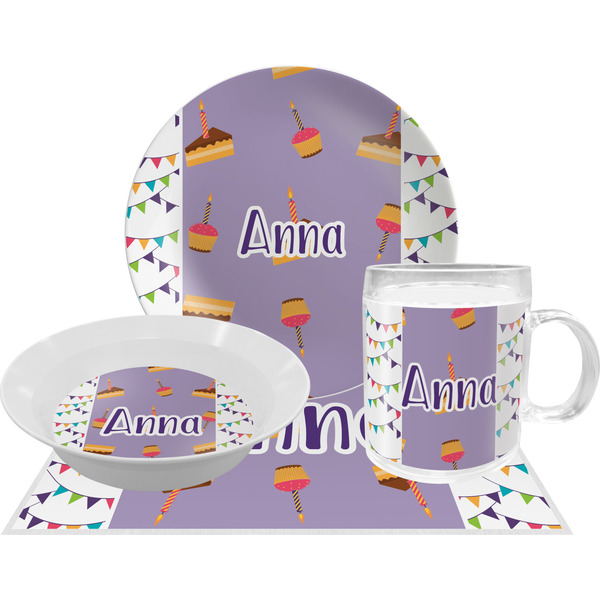 Happy Birthday Dinner Set - 4 Pc (Personalized)