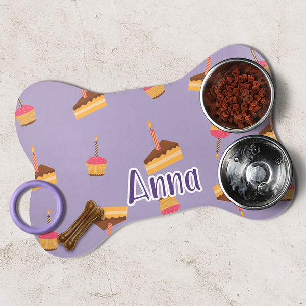 Happy Birthday Dog Bone Shaped Mat Lifestyle