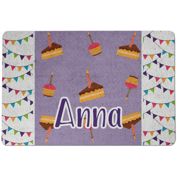 Happy Birthday Dog Food Mat - Small without bowls