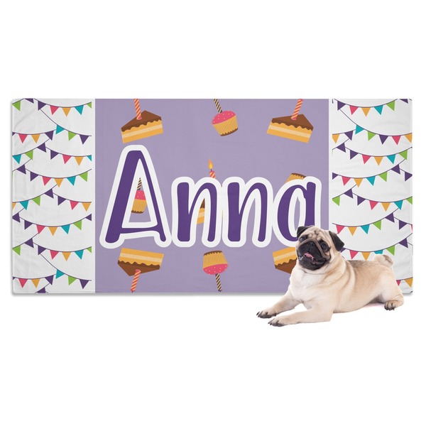 Custom Happy Birthday Dog Towel (Personalized)