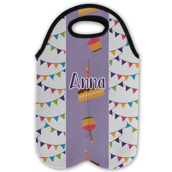 Happy Birthday Double Wine Tote - Flat (new)