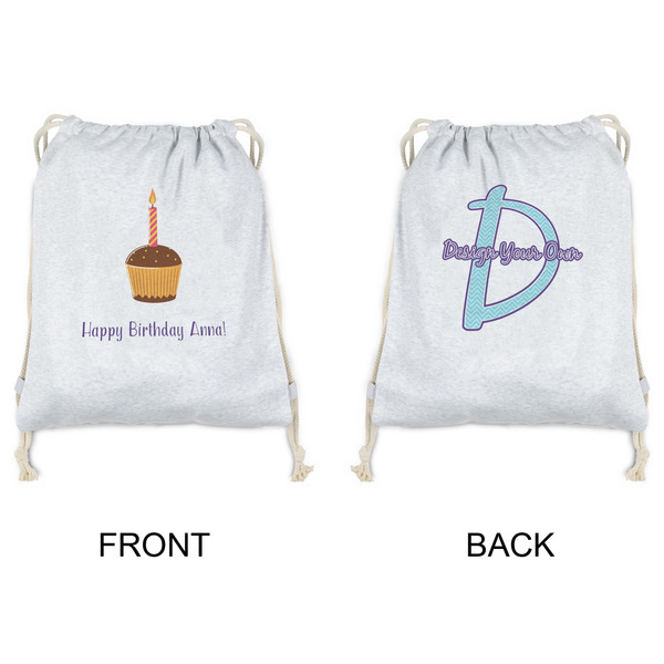 Happy Birthday Drawstring Backpacks - Sweatshirt Fleece - Double Sided - APPROVAL