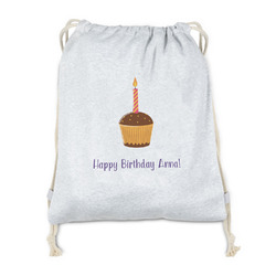 Happy Birthday Drawstring Backpack - Sweatshirt Fleece (Personalized)
