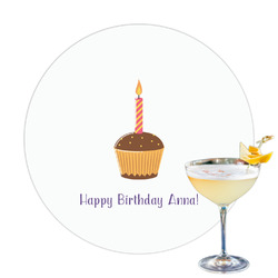 Happy Birthday Printed Drink Topper (Personalized)