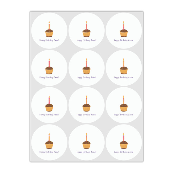 Happy Birthday Drink Topper - Small - Set of 12