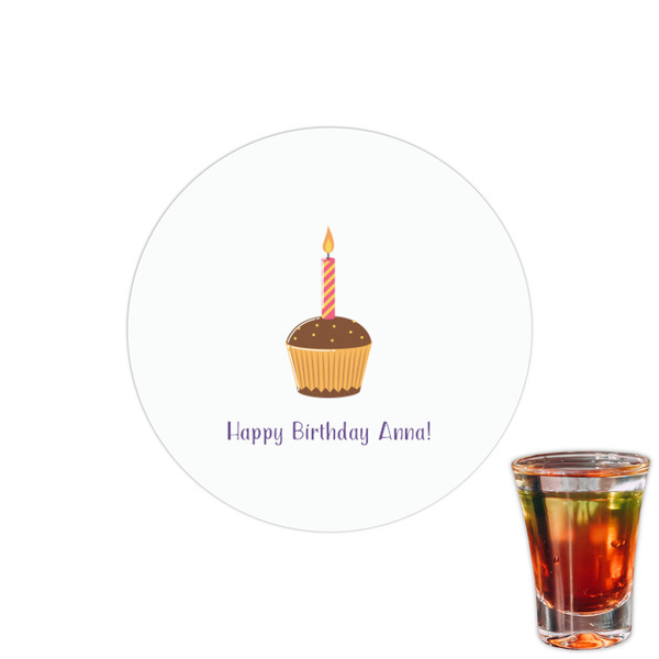 Custom Happy Birthday Printed Drink Topper - 1.5" (Personalized)