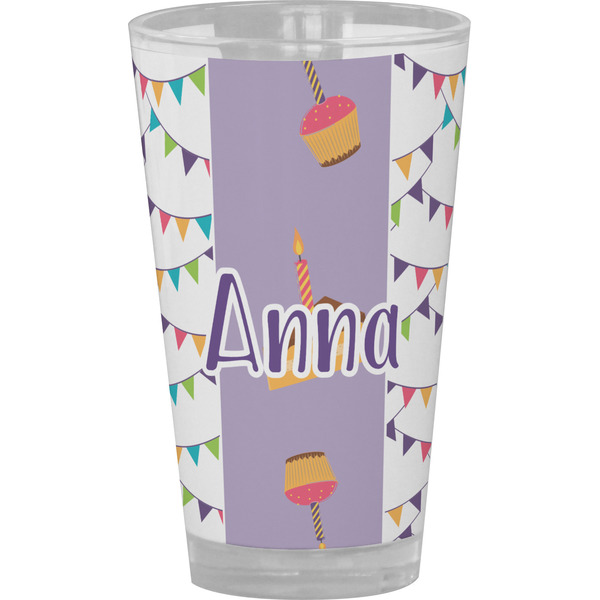 Custom Happy Birthday Pint Glass - Full Color (Personalized)