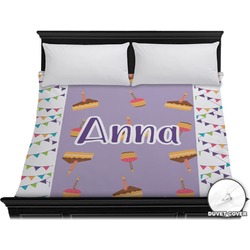 Happy Birthday Duvet Cover - King (Personalized)