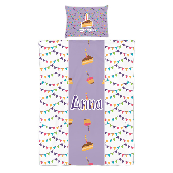 Happy Birthday Duvet Cover Set - Twin - Alt Approval