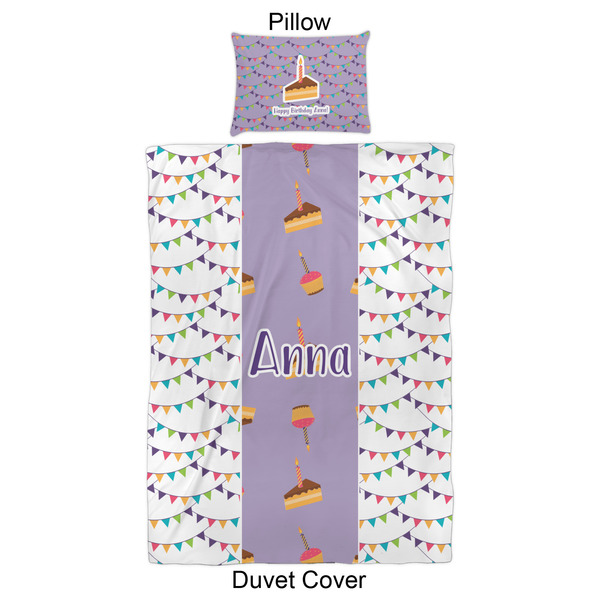 Happy Birthday Duvet Cover Set - Twin XL - Approval