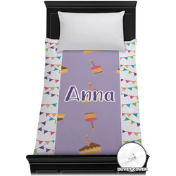 Happy Birthday Duvet Cover - Twin XL (Personalized)