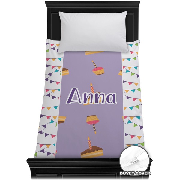 Custom Happy Birthday Duvet Cover - Twin (Personalized)