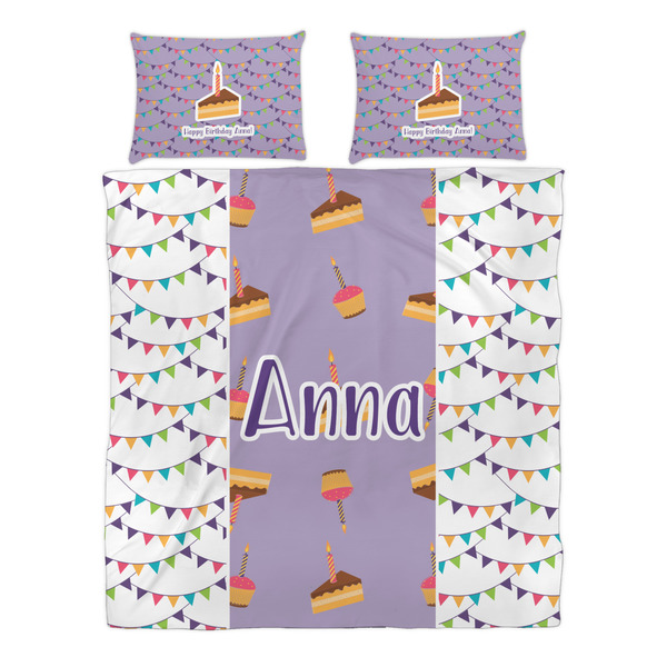 Happy Birthday Duvet cover Set - Queen - Alt Approval