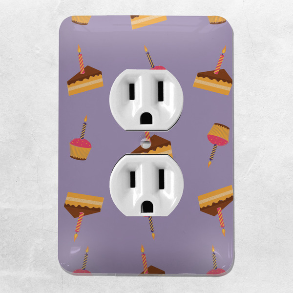 Happy Birthday Electric Outlet Plate - LIFESTYLE