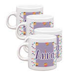 Happy Birthday Single Shot Espresso Cups - Set of 4 (Personalized)