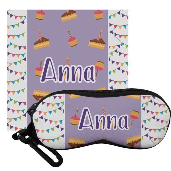 Custom Happy Birthday Eyeglass Case & Cloth (Personalized)