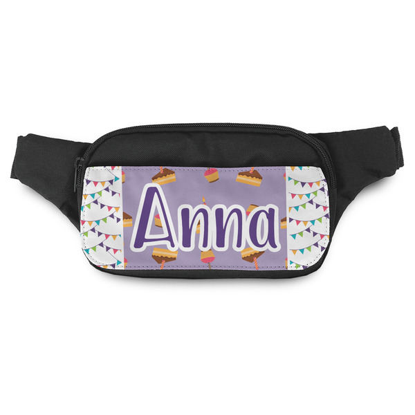 Custom Happy Birthday Fanny Pack - Modern Style (Personalized)