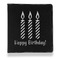Happy Birthday Leather Binder - 1" - Black (Personalized)