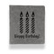Happy Birthday Leather Binder - 1" - Grey - Front View