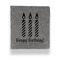 Happy Birthday Leather Binder - 1" - Grey (Personalized)