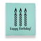 Happy Birthday Leather Binder - 1" - Teal (Personalized)